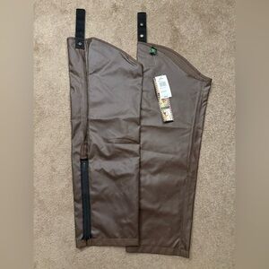 Cabela's RARE 500 Denier Brown Chaps Mens Size Regular New With Tags NWT Vtg
